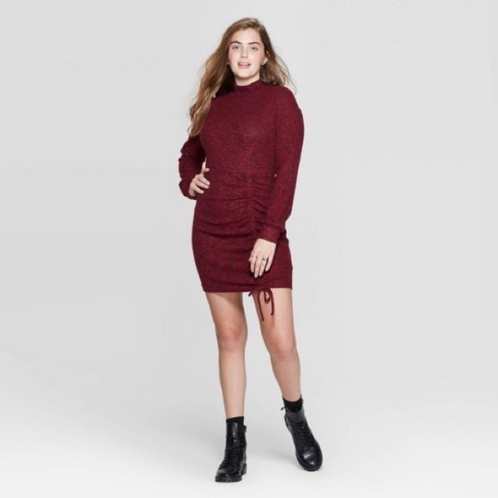 Xhilaration Sweater Mock Turtleneck Mini Dress